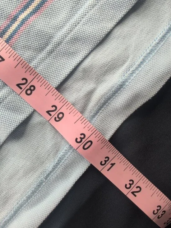 Brooks Brothers Shirt Mens L Blue Pink Short Sleeve Performance Polo Striped - Picture 9 of 10